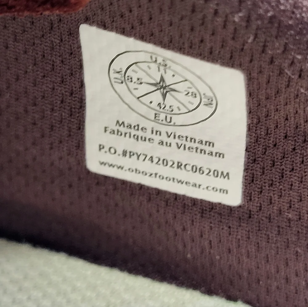 Oboz Footwear gently used